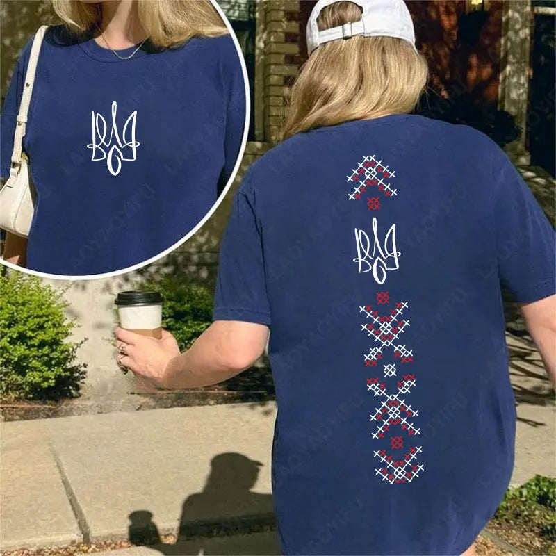 Ukraine Flag Shirt Symbol Tryzub