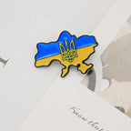 Ukraine Flag Map Pin