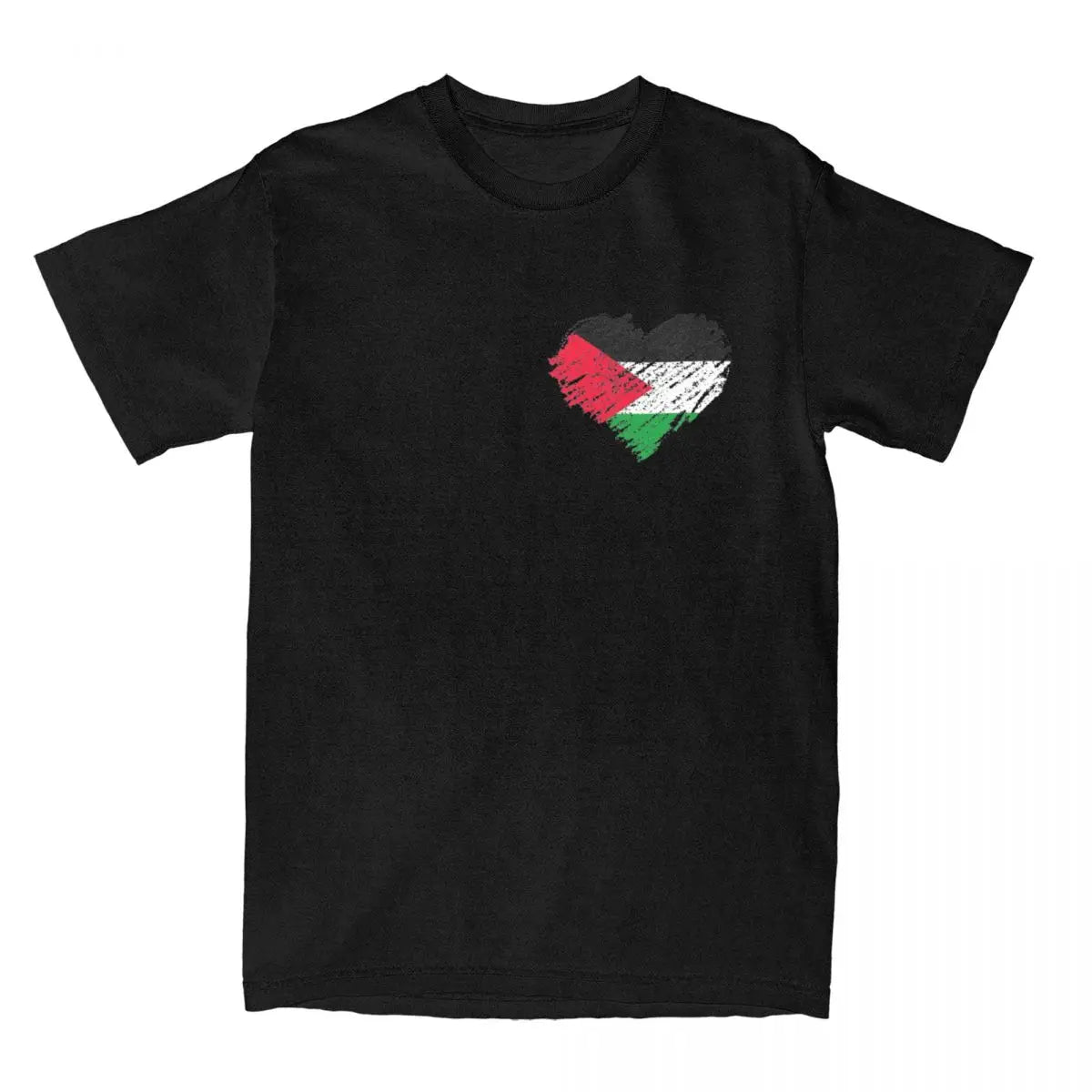 Palestine Heart Flag Vintage T Shirts