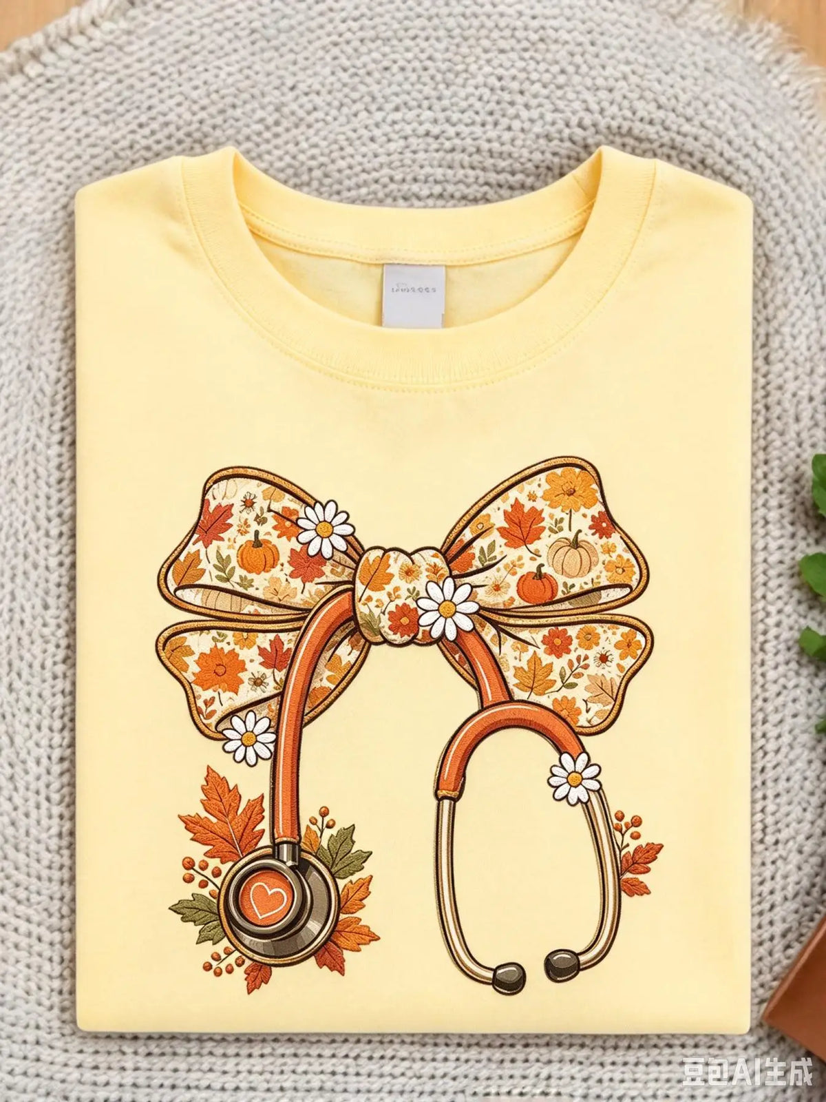 Thanksgiving Nurse Coquette Bow Sweatshirt