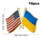 10pc Ukraine Friendship Badge International Collections