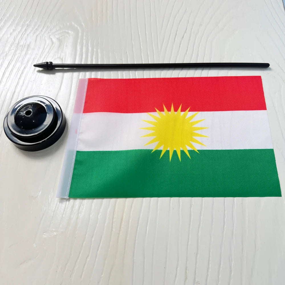 Kurdish flag14x21cm Office Desk