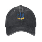 Ukraine Flag Washed Baseball Cap