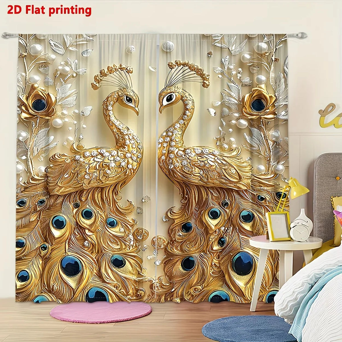 Peacock Curtain Drapes