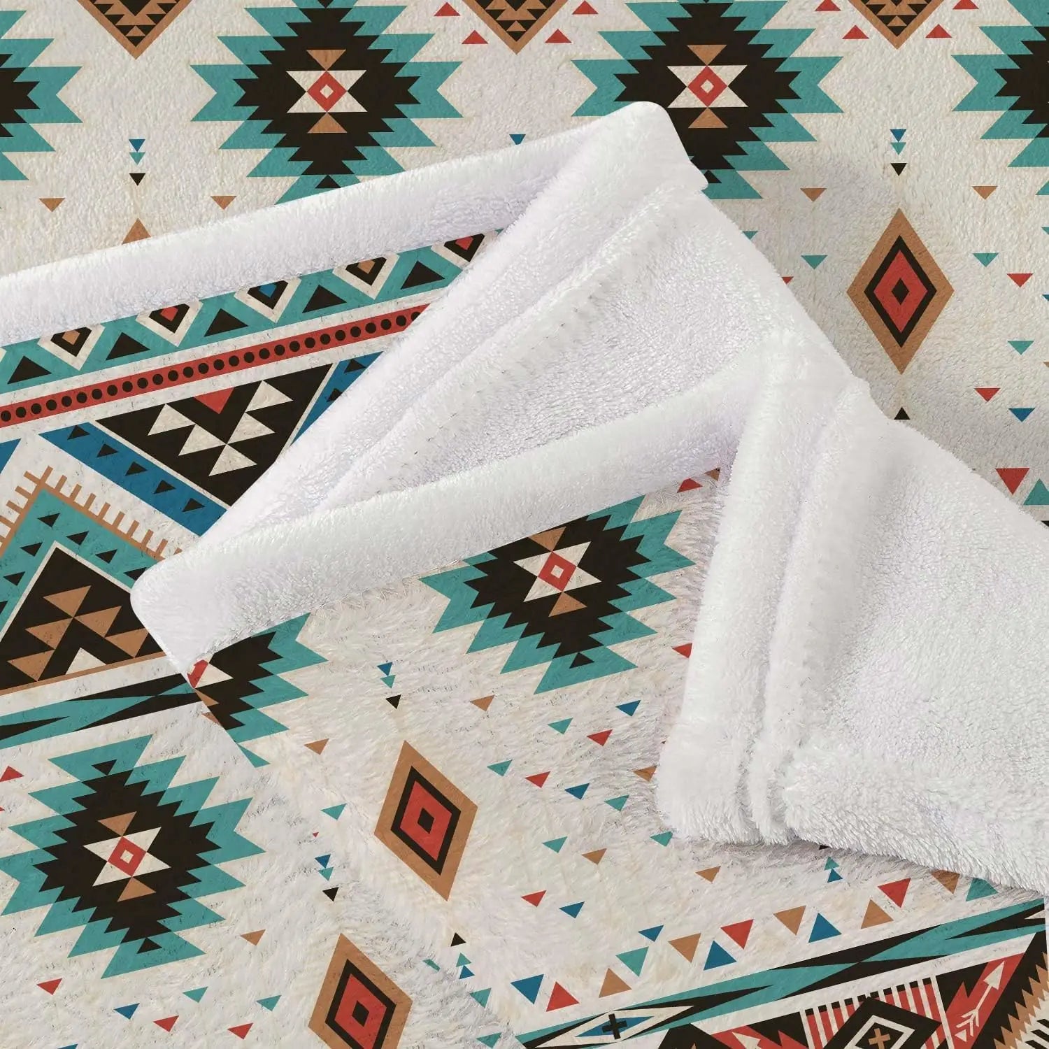 Aztec Throw Blankets, Southwestern Native Tribal Navajo
