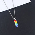 LGBTQ Rainbow Pendant Necklace