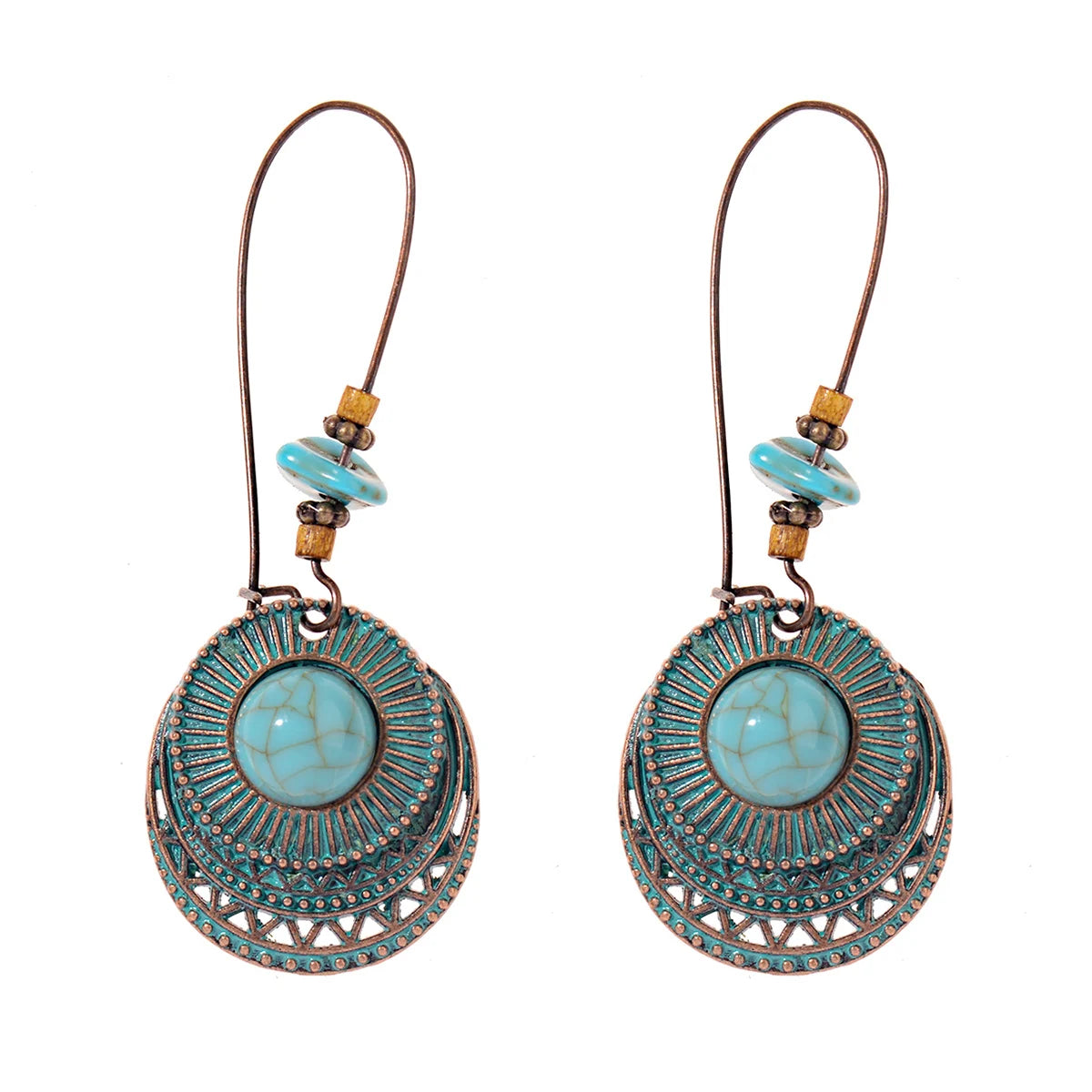 Vintage Bronze Arrow Alloy Dangle Earrings