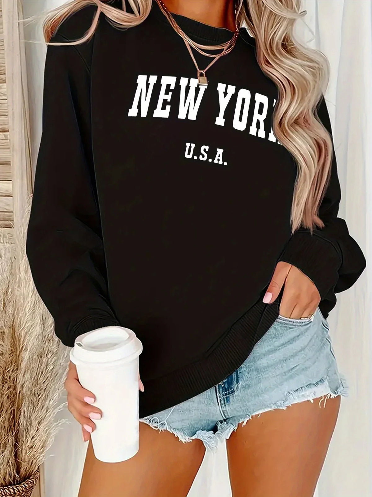 Casual USA & New York Sweatshirt Design