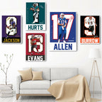 Famous Sports American Football Poster  NFL stars