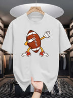 Mens Crew Neck T Shirt Dabbing American Football