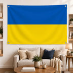 Ukraine Flags Large Wall Hanging