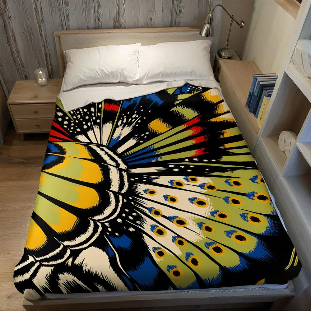 Peacock Feather Throw
