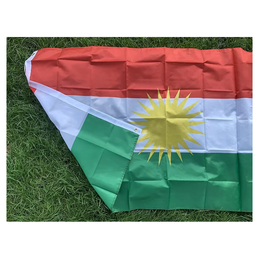 Kurdish Flag Hanging Banner