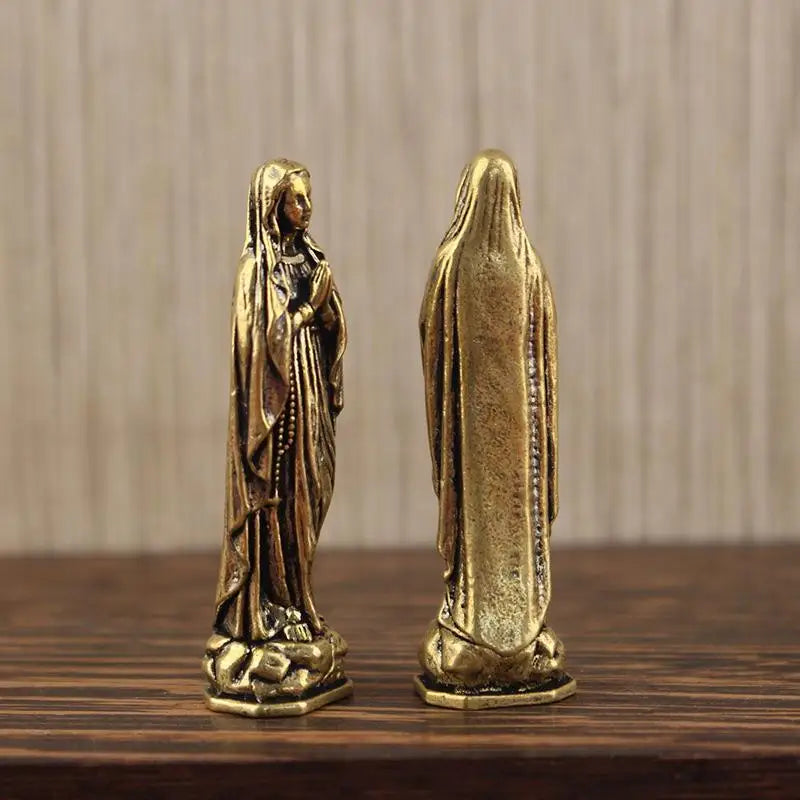 Brass Maria Figurine Pendant Brass Maria Figurine