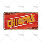 Artisian MEXICO License Plate