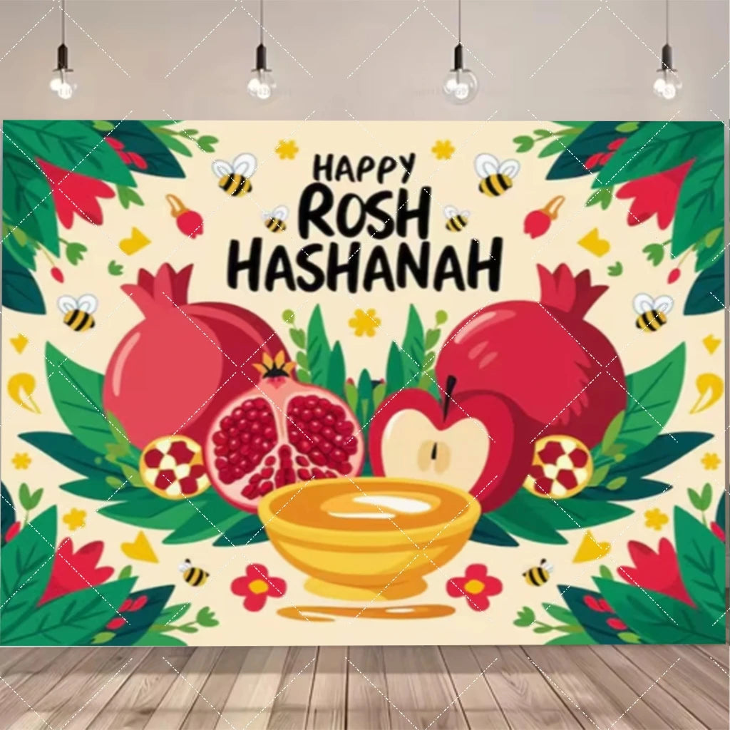 Jewish New Year Party Supplies Rosh Hashanah Tableware