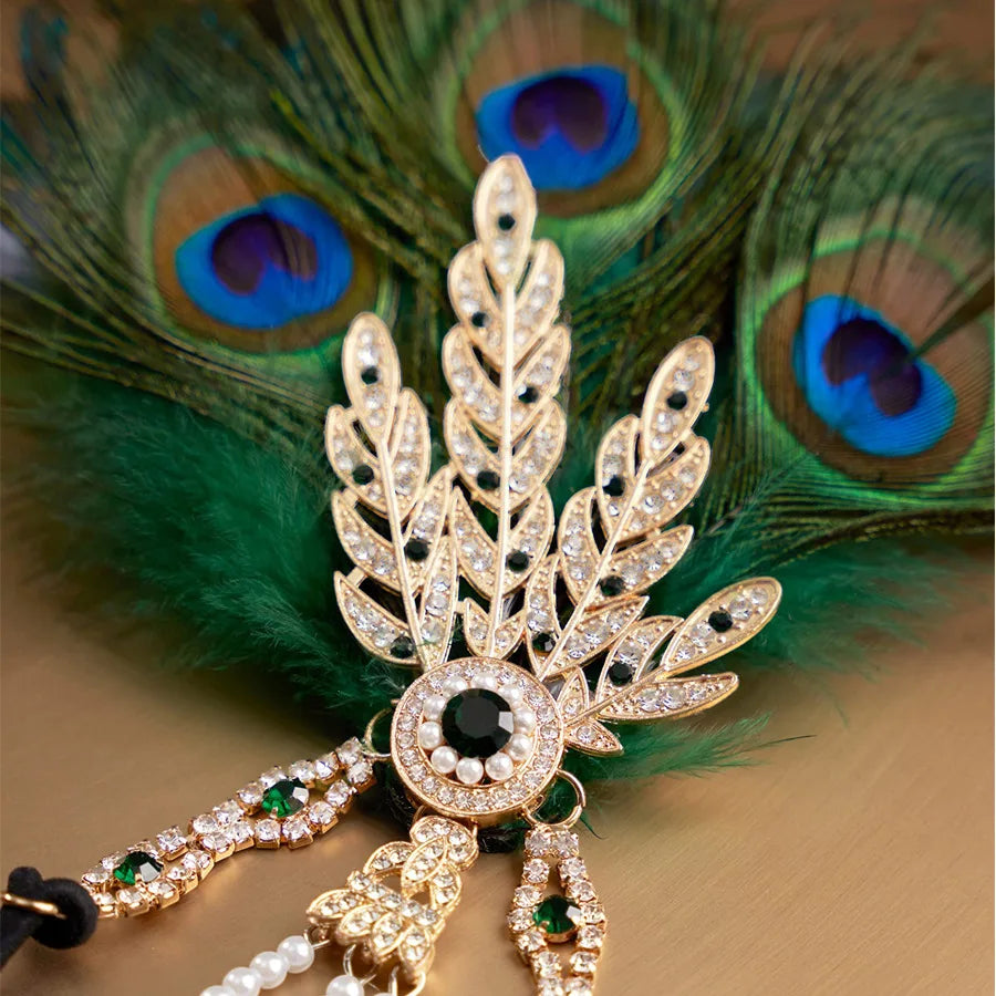 Peacock Feather Headband