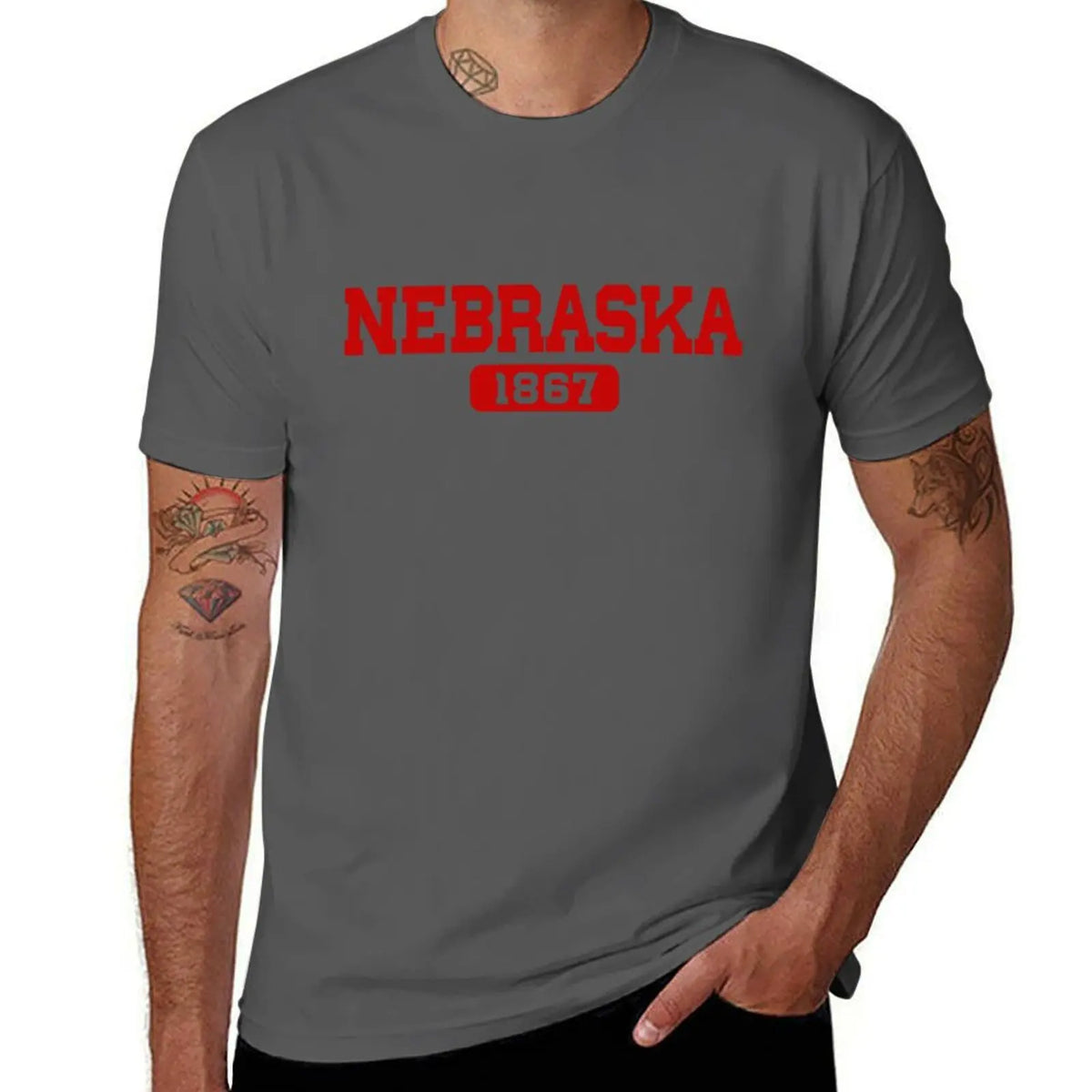 Nebraska Est. 1867 In Red T-Shirt