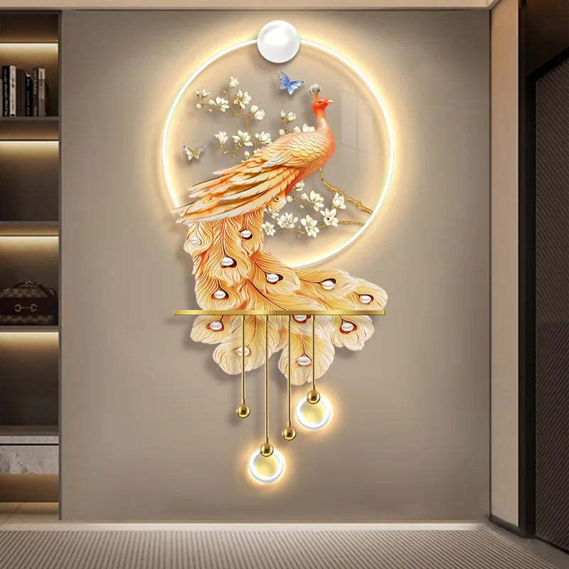 Modern Luxury Peacock Porch Light