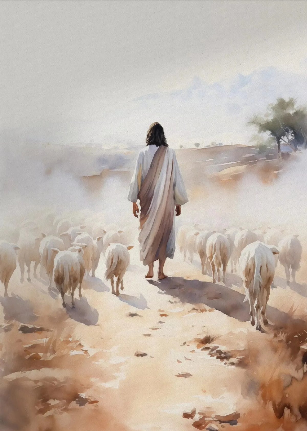 Jesus and The Cross Jesus Poster