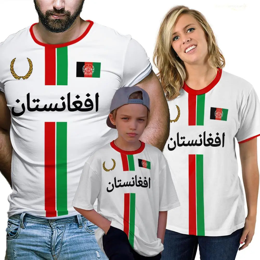 Afghanistan Style Sports football T-shirt