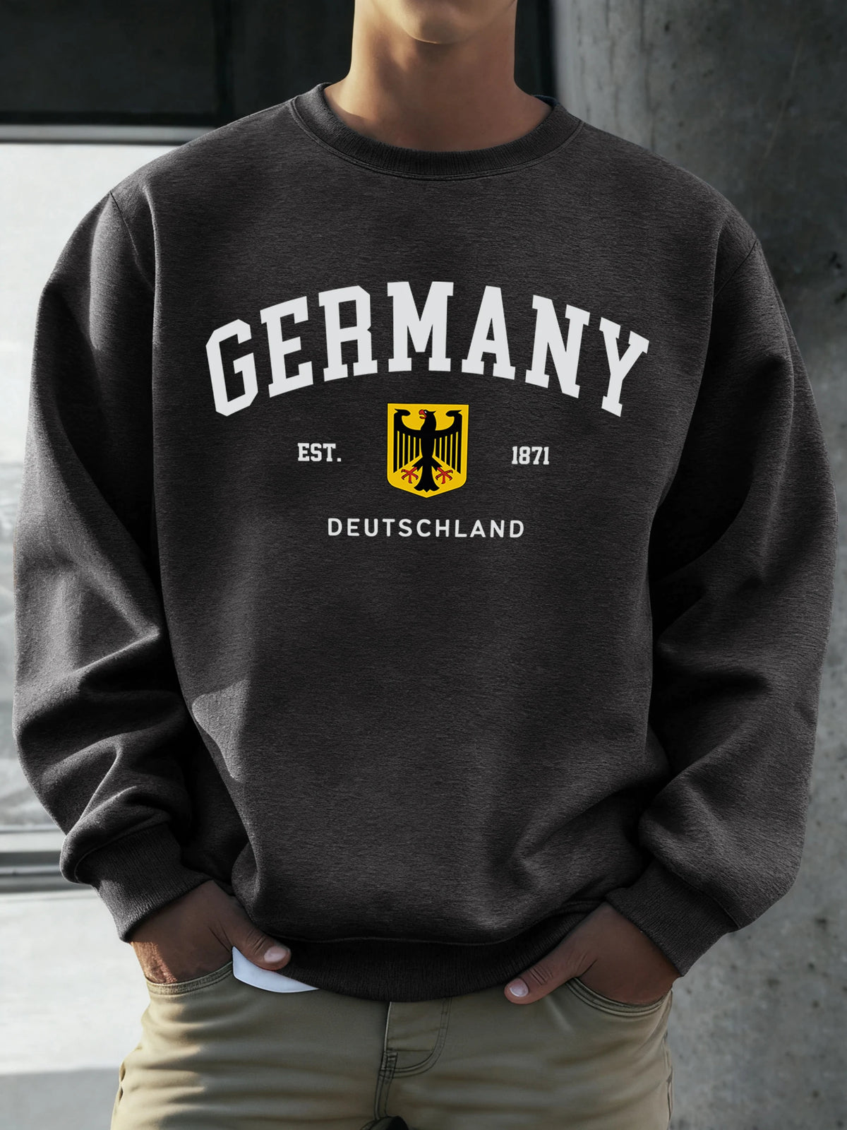Germany Deutschland National Emblem Print Men Sweatshirt