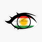 KURDISTAN Flag Car Stickers