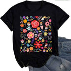 Day of The Dead Womens  T Shirt Mexican Art