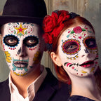 Day of the Dead Face Temporary Sticker Kit