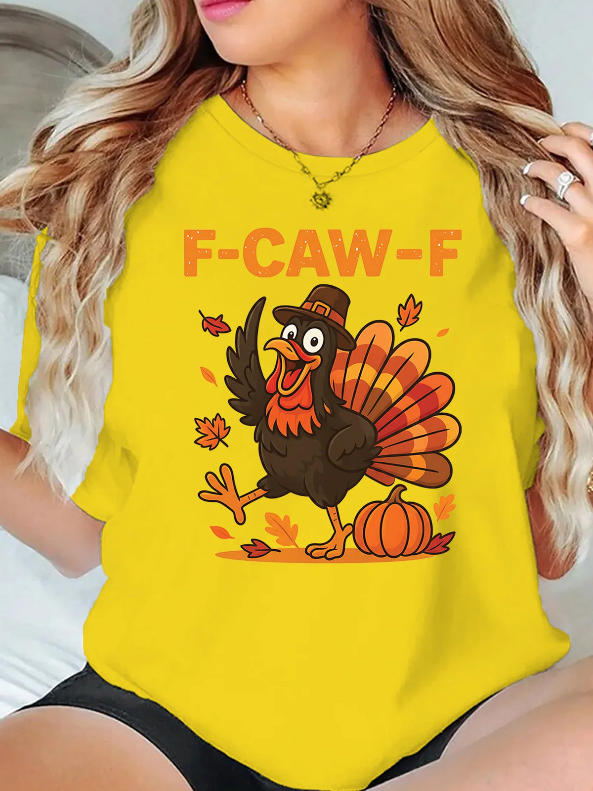 Thanksgiving Turkey Pilgrim Hat Graphic T Shirt