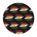Kurdistan Flag Waterproof Round Tablecloth