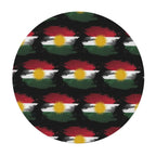 Kurdistan Flag Waterproof Round Tablecloth