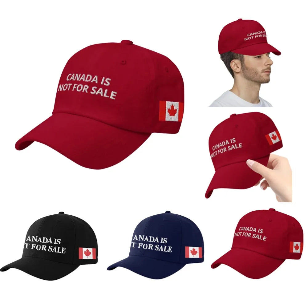 Canada is Not for Sale Hat Adjustable Vintage Baseball Cap Spring Summer Men Women Outdoor Sports Trucker Hat for Hiking Fishing