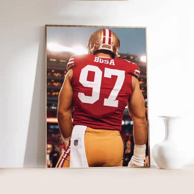 N-Nick B-Bosa Poster Self-adhesive Art  Paper Sticker