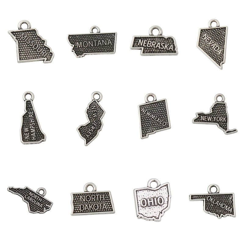 United States - State Map Charms