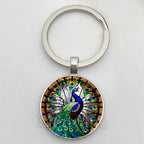 Beautiful Colorful Peacock Keychain