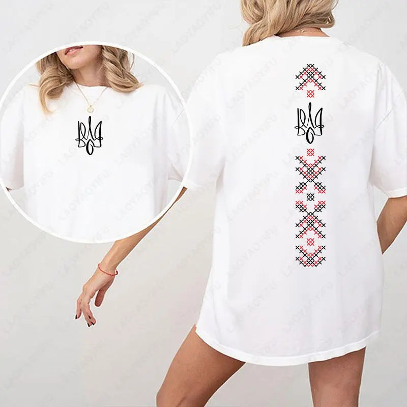 Ukraine Flag Shirt Symbol Tryzub