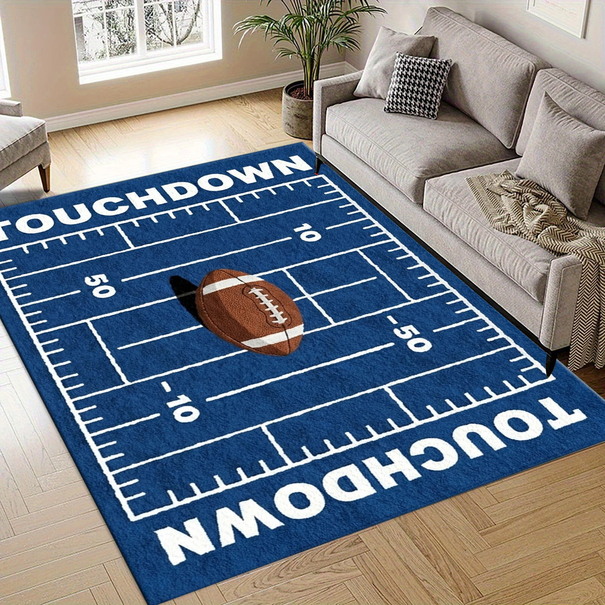 American Football Field Area Rug