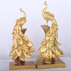 Peacock Decor Statue Sculpture