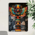 Native Themed Aluminum Ornament