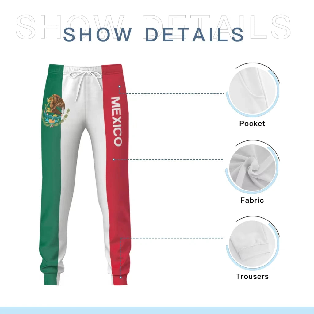 Mexico National Flag Sweatpants