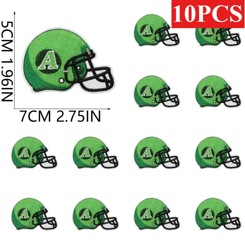 10/12PCS  Wholesale Embroidery Patches Rugby for Clothing