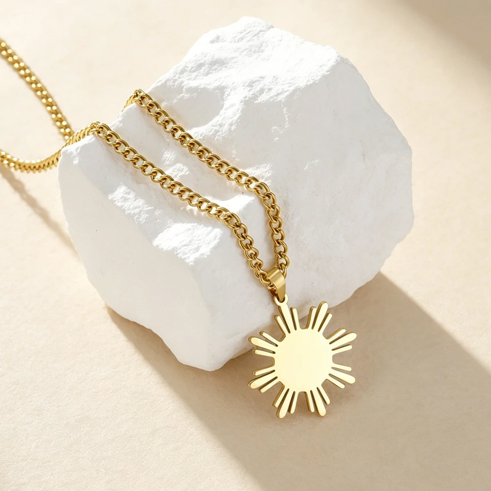 Sun Pendant Necklace