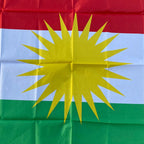 aerxemrbrae     90*150cm  علم كردستان  راية كردستان  علم كردي من البوليستر للتعليق والديكور المنزلي