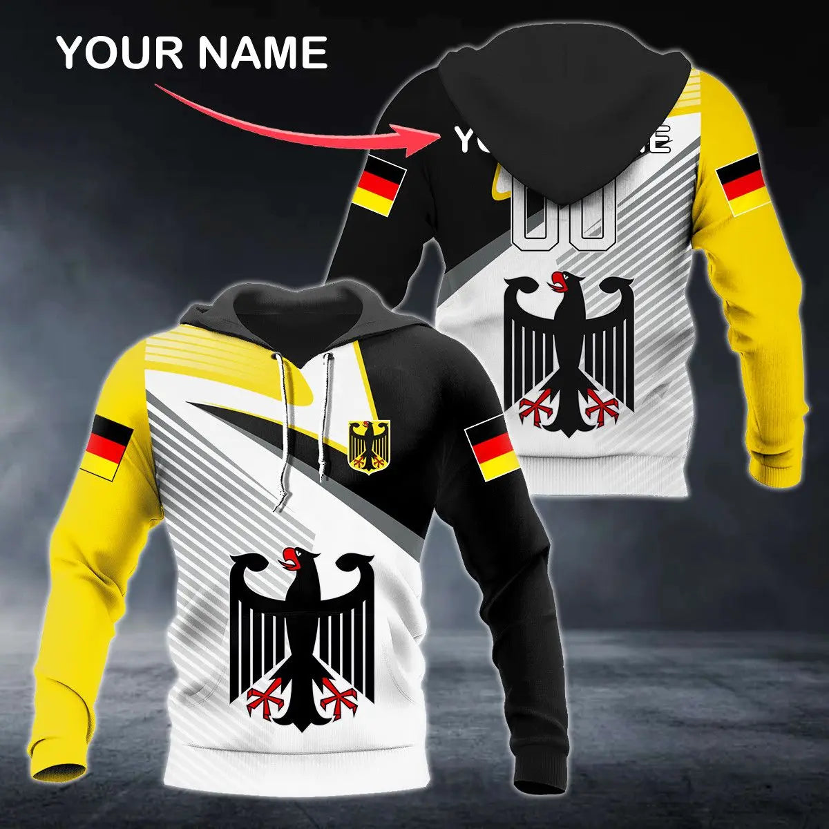 German Camouflage 3D Printed Hoodie