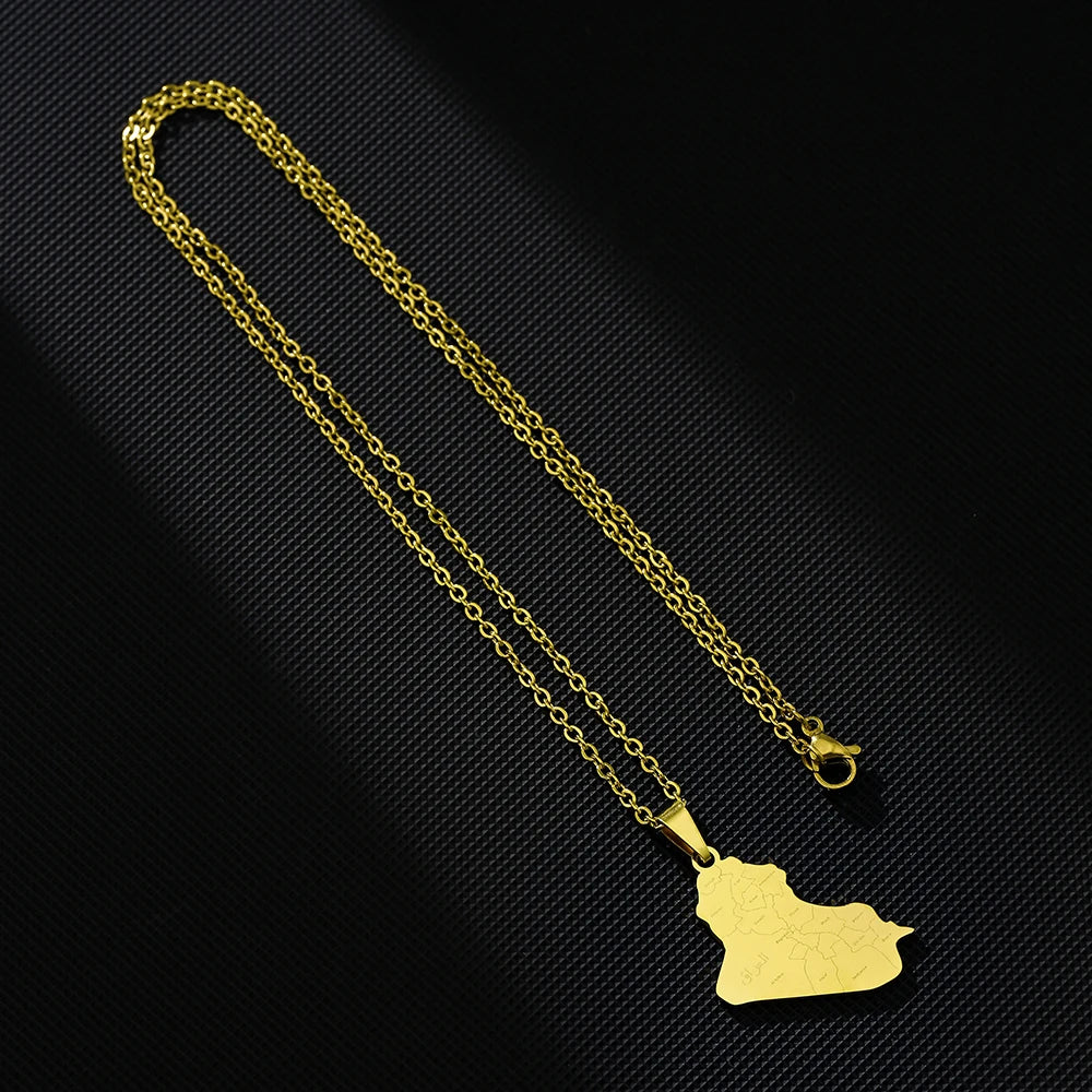 Iraq Map Pendant