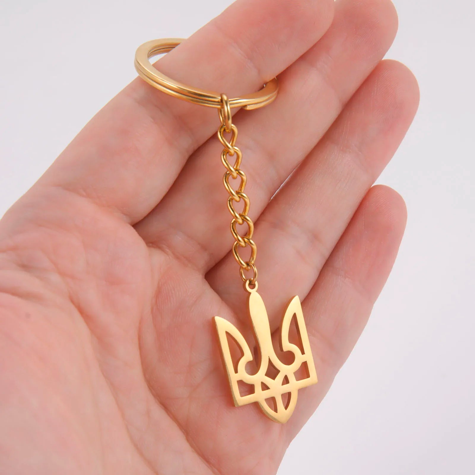 Ukraine National Emblem Keychain Ukrainian