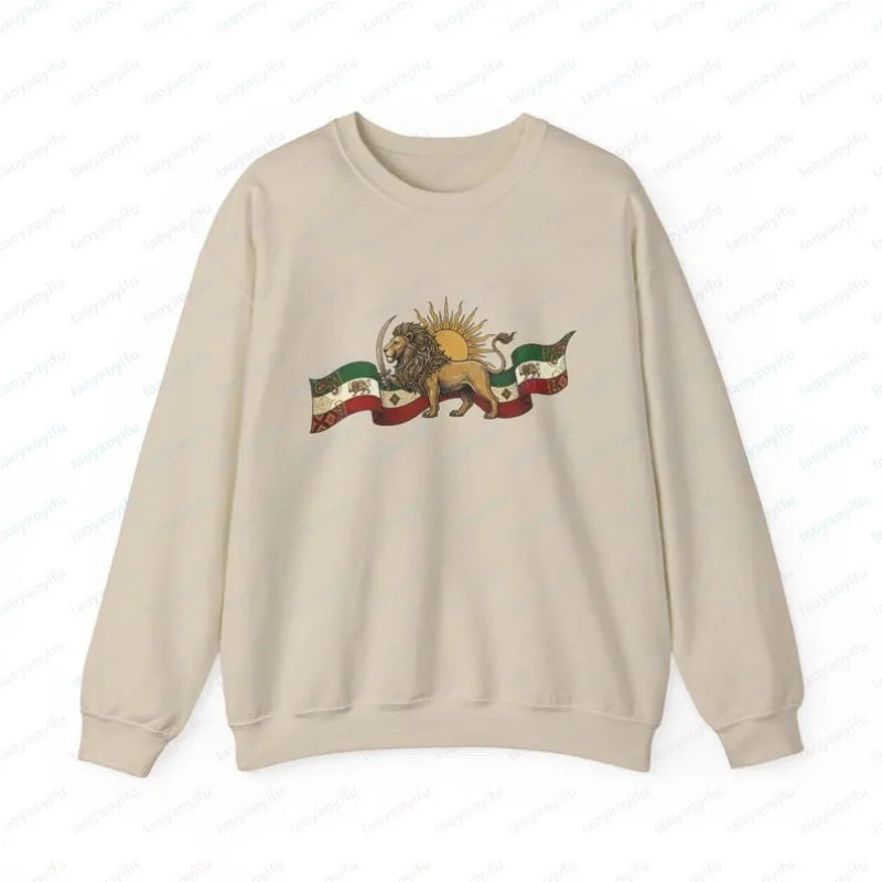 Lion and Sun Iran Design Sweatshirt