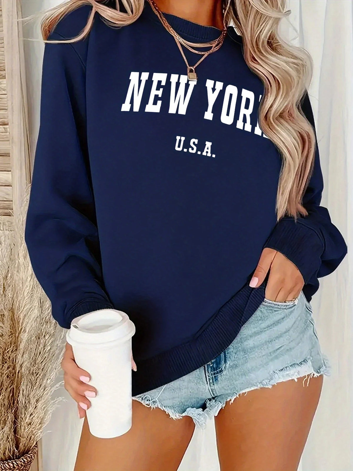 Casual USA & New York Sweatshirt Design