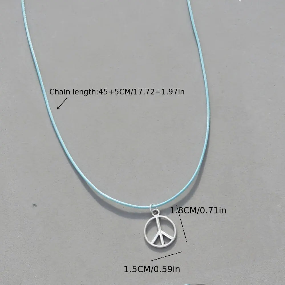 Peace Sign Spiritual pendant necklace